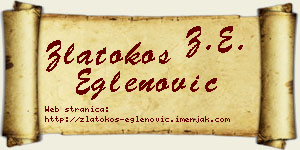 Zlatokos Eglenović vizit kartica